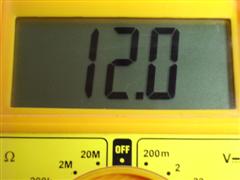 Medida 12,0 voltios