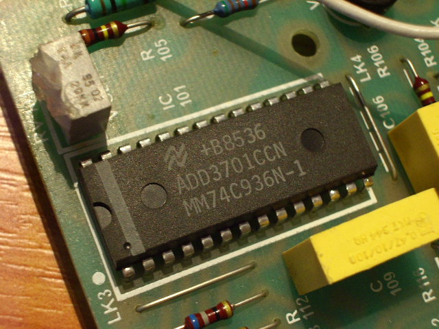 Convertidor Analógico Digital ADD3701CCN.