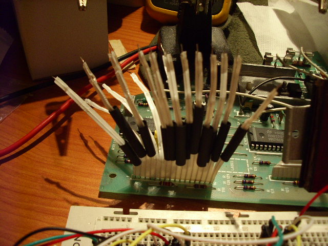 Cableado de display averiado.