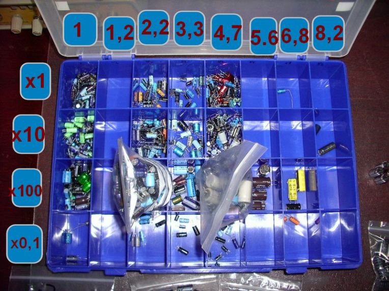 Caja Condensadores Electroliticos